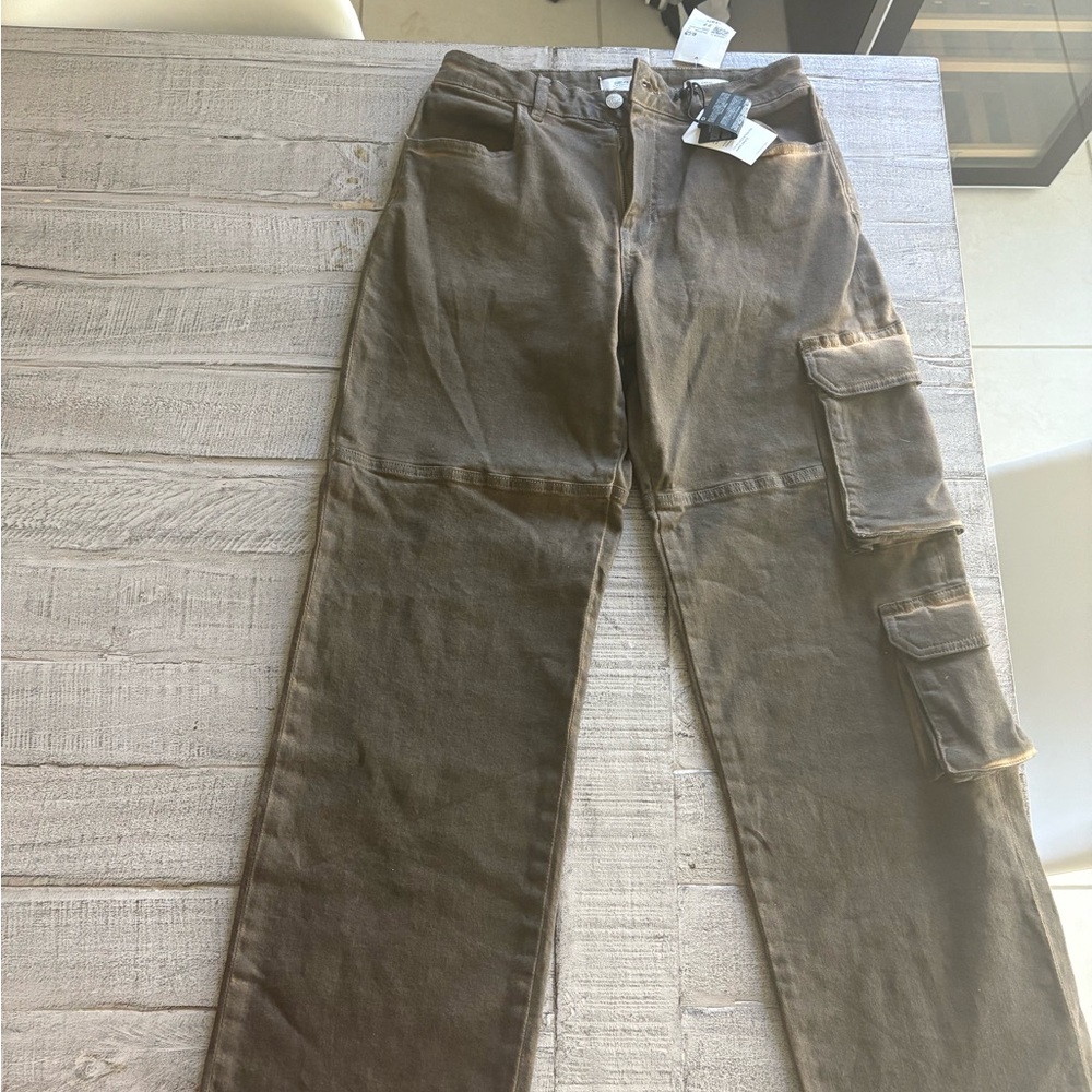 Forever 21 Olive Cargo Pants